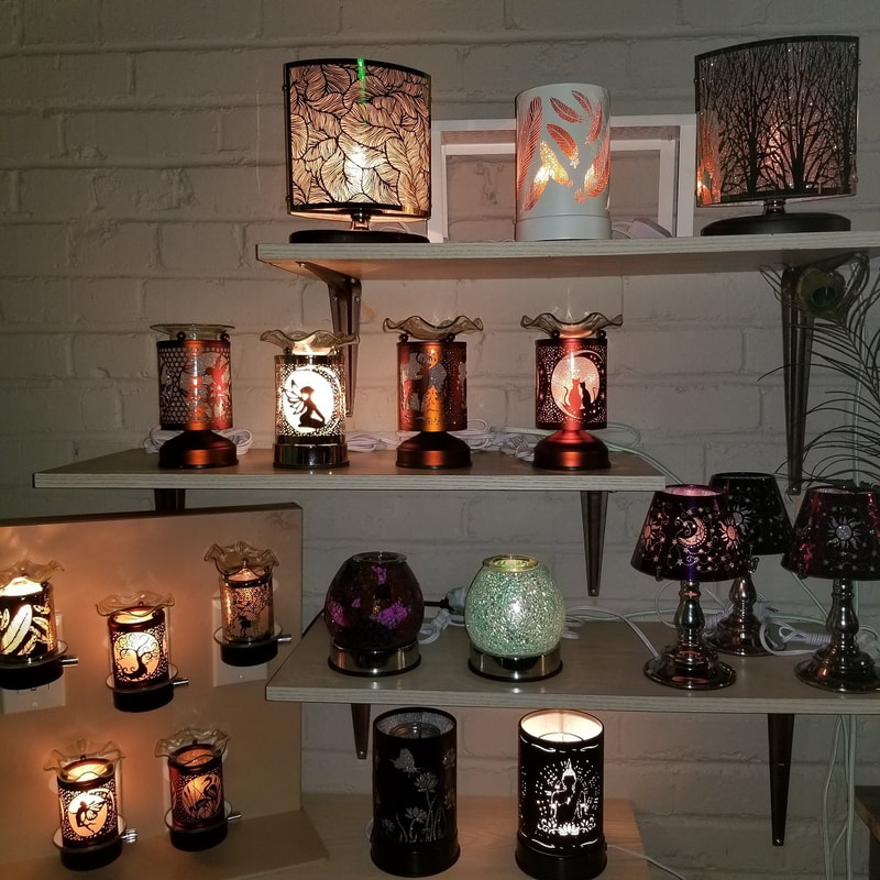 Essential oil diffusers at Mandala Apothecary
